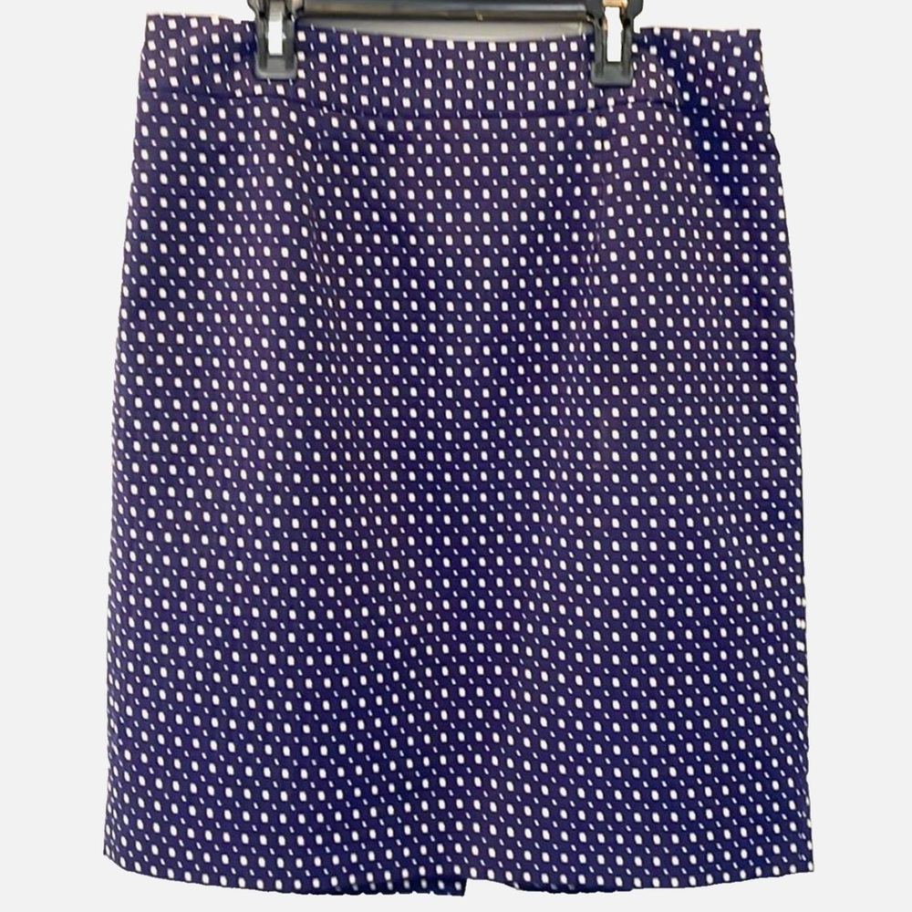 Banana Republic Navy Polka Dot Pencil Skirt - Size 10 - Chic & Professional